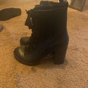 Target Womens High Heel Combat Boots 